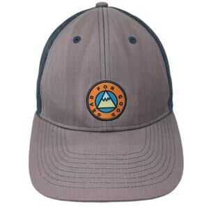 Cotopaxi Trucker Hat Gray Blue OS Snapback Embroidered Mesh Back Adjustable Good